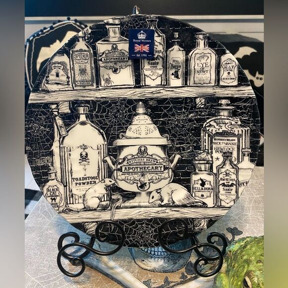 Gothic Vintage inspired Witchy Apothecary Print Plate Dark Decor, Wall Hanging, - Picture 2 of 8